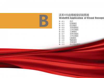 西安沃禾科技VI设计视觉指导手册B1-12VIS应用视觉识别系统